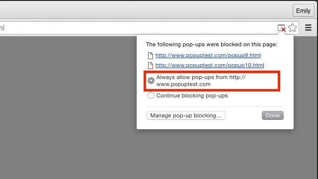 disable pop up blocker on google chrome for mac
